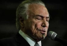 Temer: ‘Governo com apoio do Congresso, não da população’.