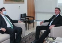 Presidente da Câmara vai ao Planalto, após receber criticas de Bolsonaro