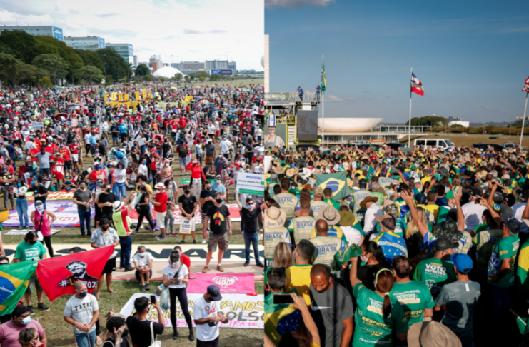 Protestos contra Bolsonaro reuniram mais gente do que atos a favor