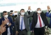 Casagrande participa de três filiações ao PSB, em Brasília