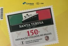 Correios celebra com selo 150 anos da Imigração Italiana