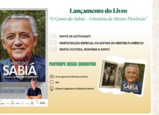 O Canto do Sabiá: Livro será lançado sexta na Câmara Legislativa