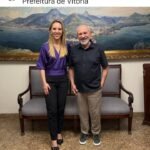 Hartung visita prefeita de Vitória para ‘desejar sucesso’