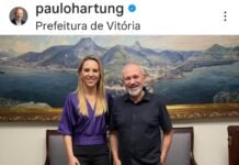 Hartung visita prefeita de Vitória para ‘desejar sucesso’