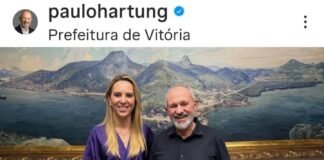 Hartung visita prefeita de Vitória para ‘desejar sucesso’