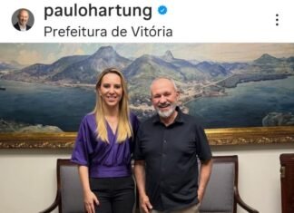 Hartung visita prefeita de Vitória para ‘desejar sucesso’